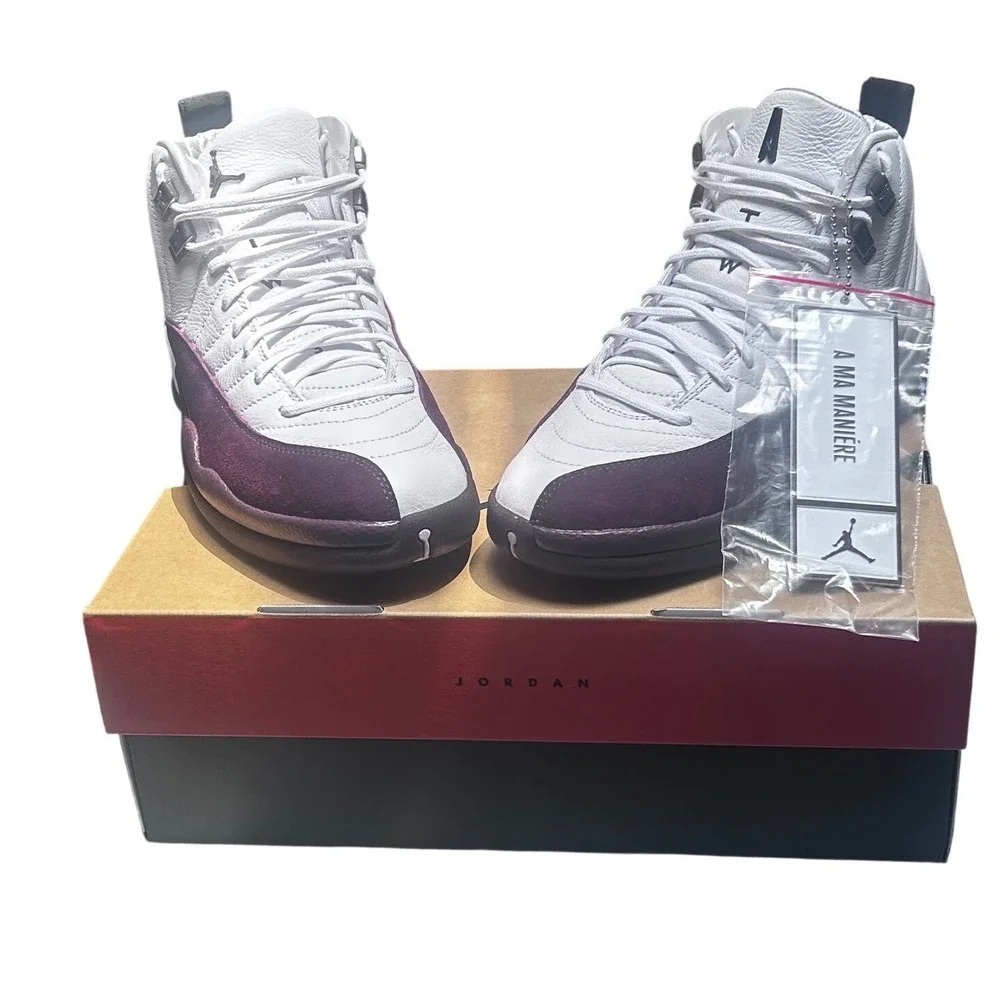 Air Jordan 12 Retro SP A Ma Maniere White Burgundy Crush DV6989-100 Mens 8